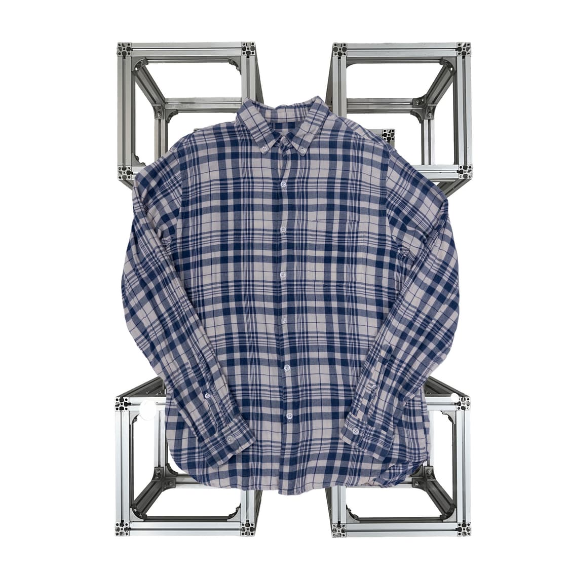Steven Alan Blue Check Shirt 상품이미지1