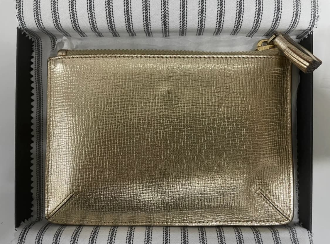 안야 힌드마치(anya hindmarch) 포켓스몰 파우치 (메탈릭골드) 상품이미지2