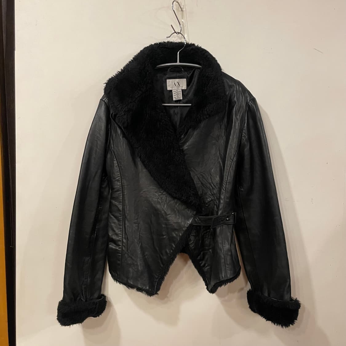 아르마니 익스체인지 레더 퍼자켓 상품이미지1