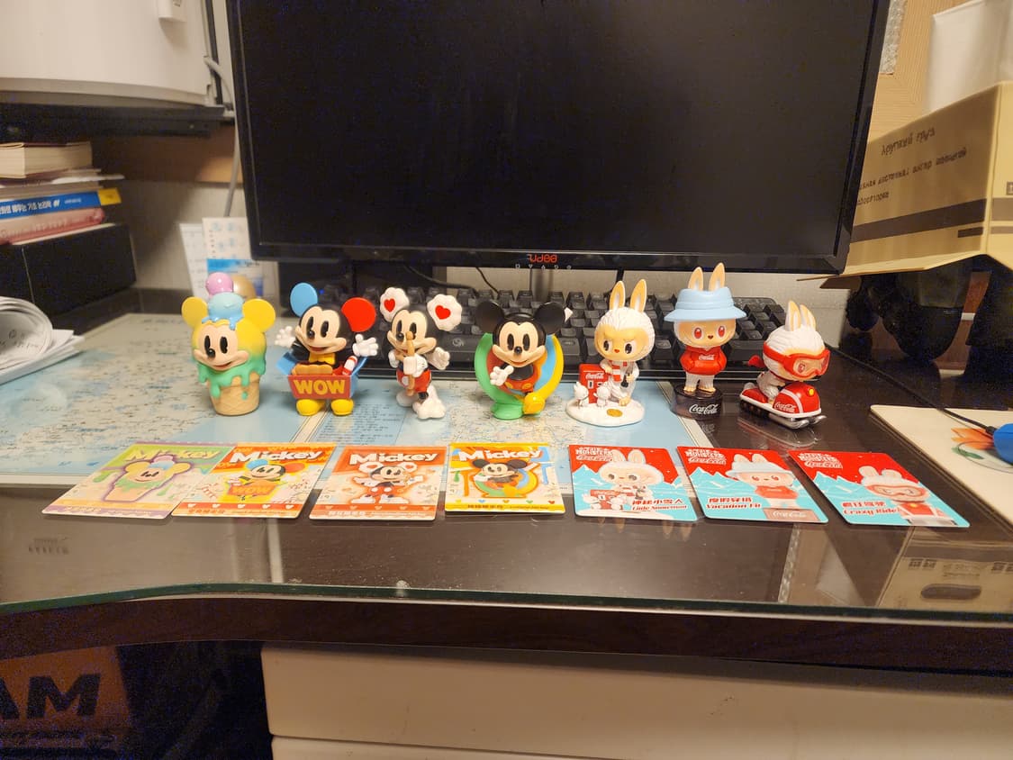 팝마트 7종 일괄  라부부 + 미키마우스  상품이미지1