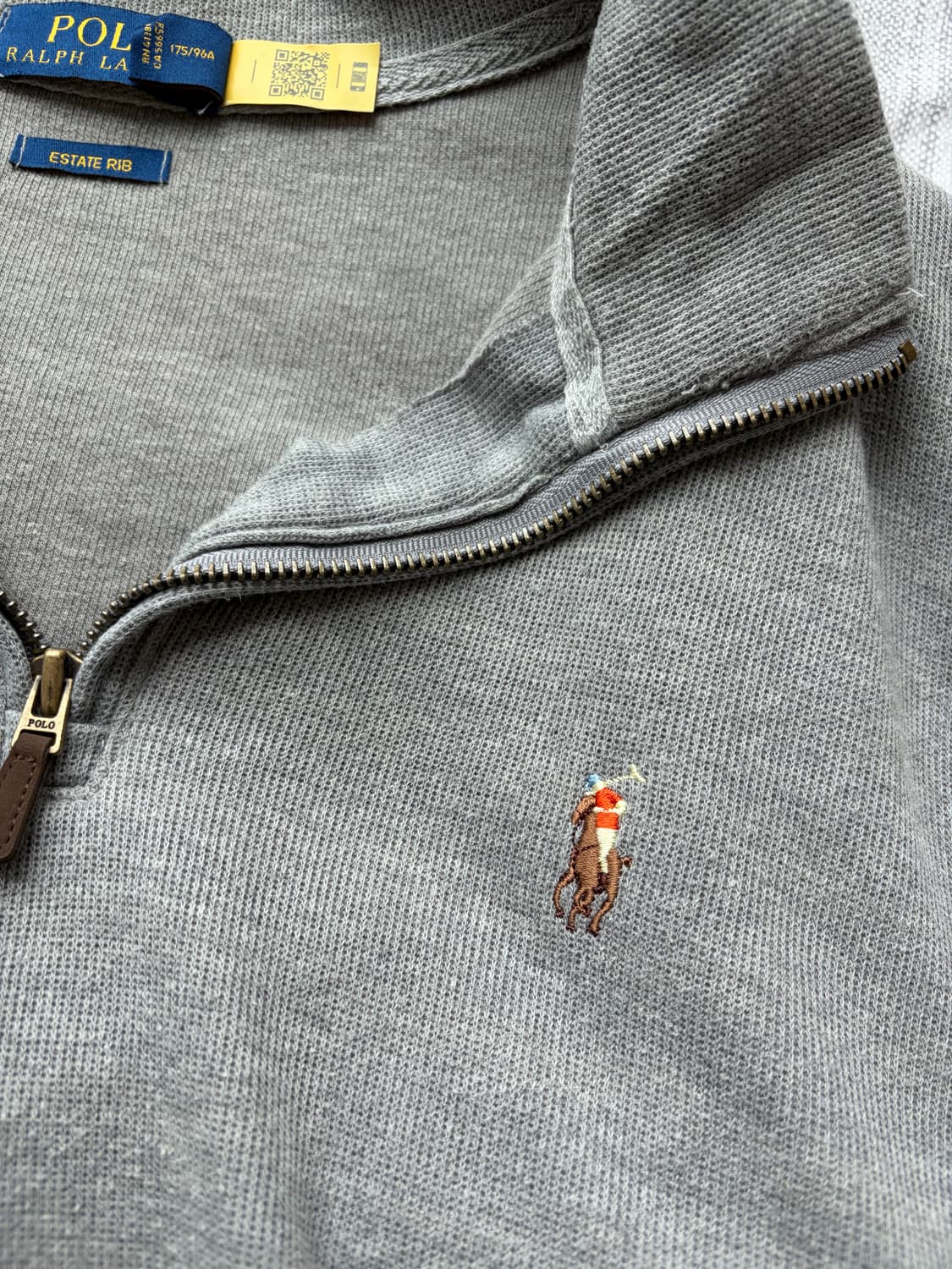 폴로 반집업 니트 그레이 상품이미지4
