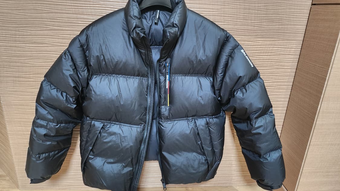 살로몬 컨투어 다운 자켓 블랙 (m)여성 상품이미지2