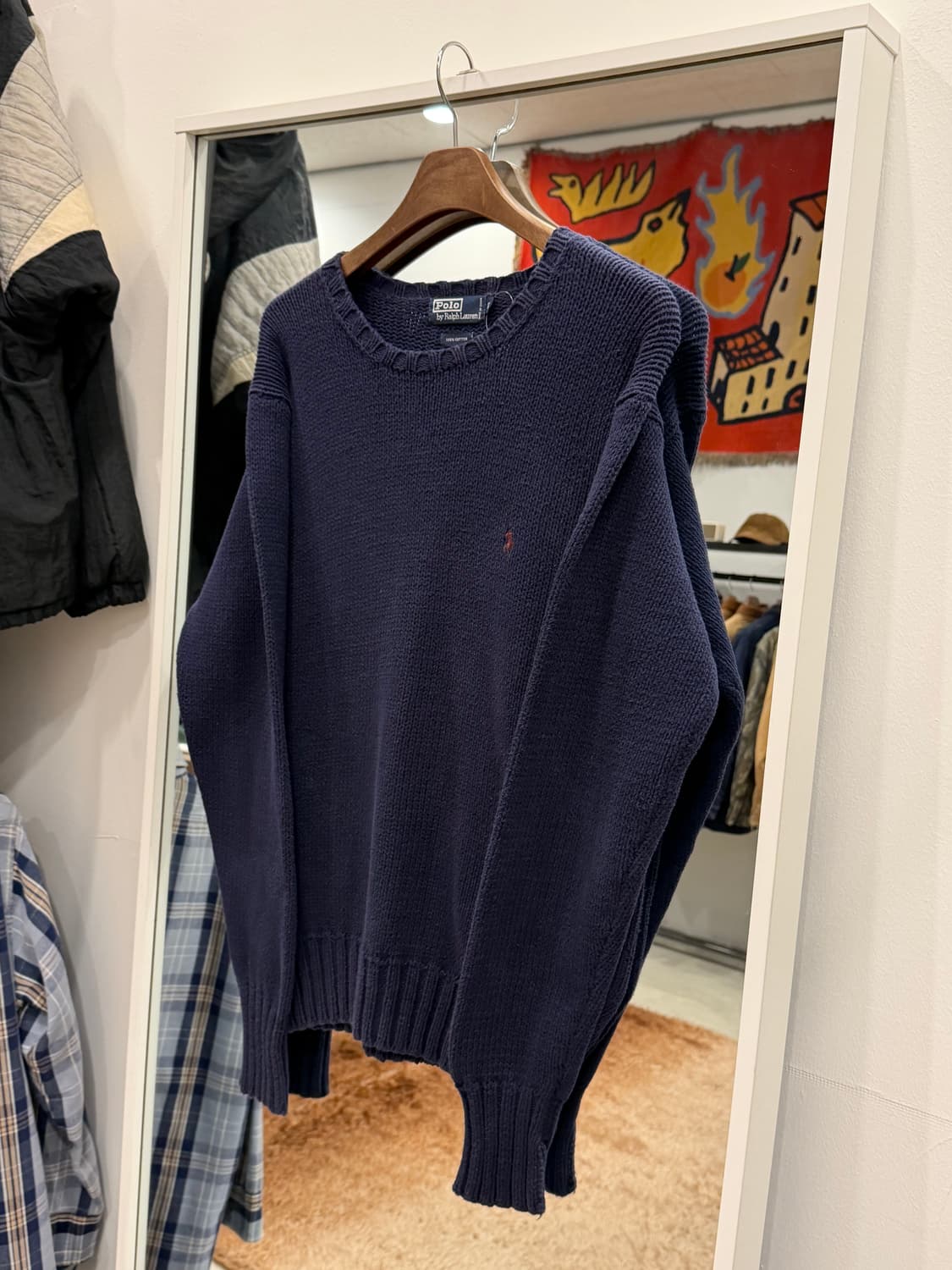 Polo ralph lauren 폴로 랄프로렌 크루넥 니트 (navy) 상품이미지1