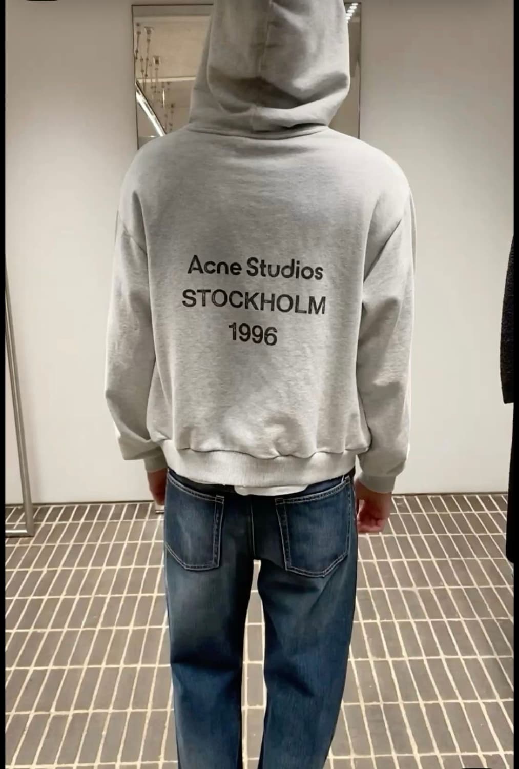 아크네 스튜디오 스톡홀름 로고 후드 스웨터, 후드티 L 상품이미지1