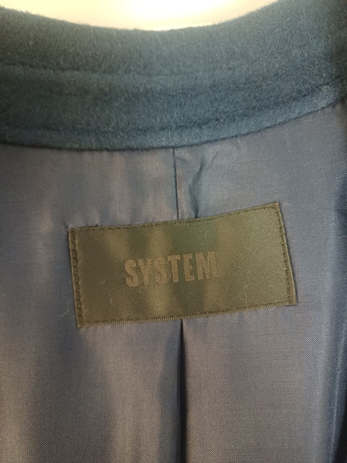 한섬 SYSTEM 앙고라 혼방 핸드메이드 코트 (44~슬림55) 상품이미지6