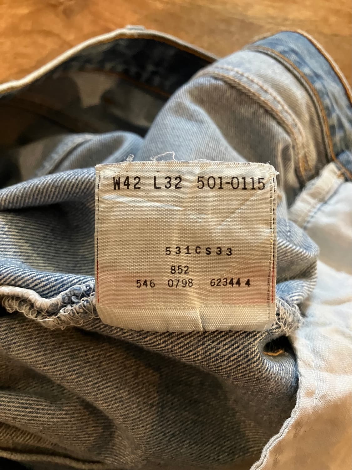 90s USA 빈티지 리바이스 501 데님 팬츠 빅사이즈 상품이미지10
