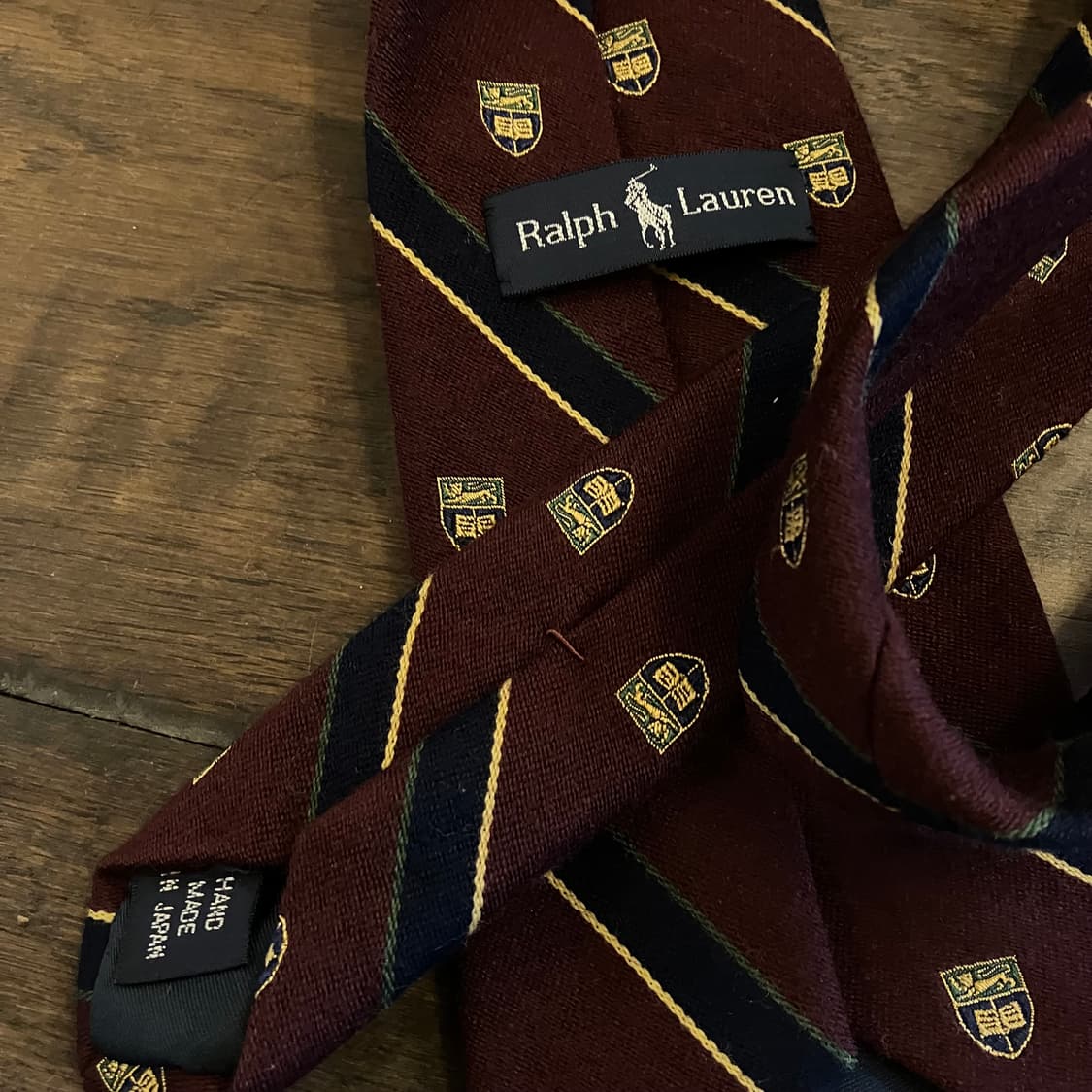 폴로 랄프로렌 레지멘탈 스트라이프 울/코튼 타이 상품이미지5