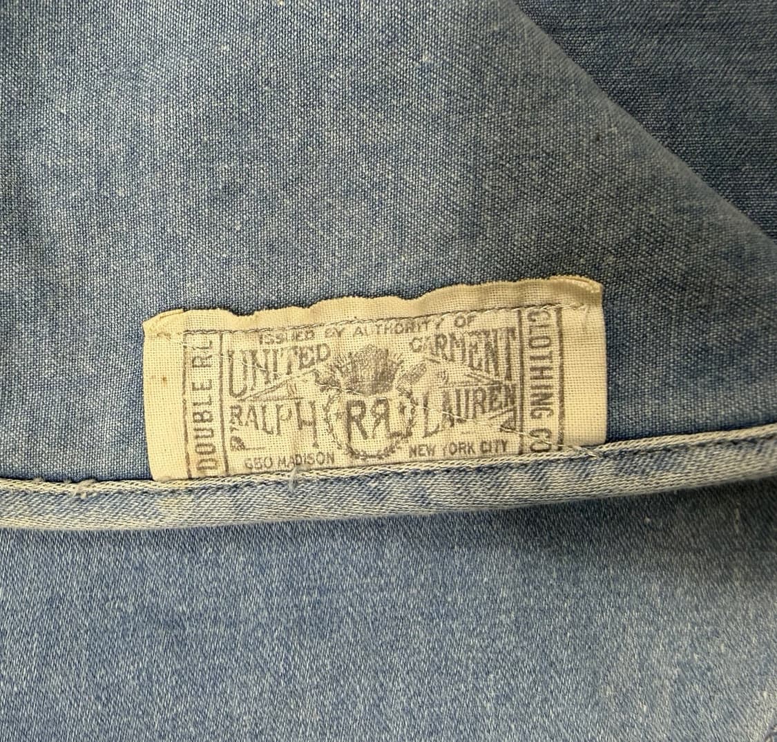 RRL 더블알엘 슬림핏 데님 웨스턴 셔츠 상품이미지6