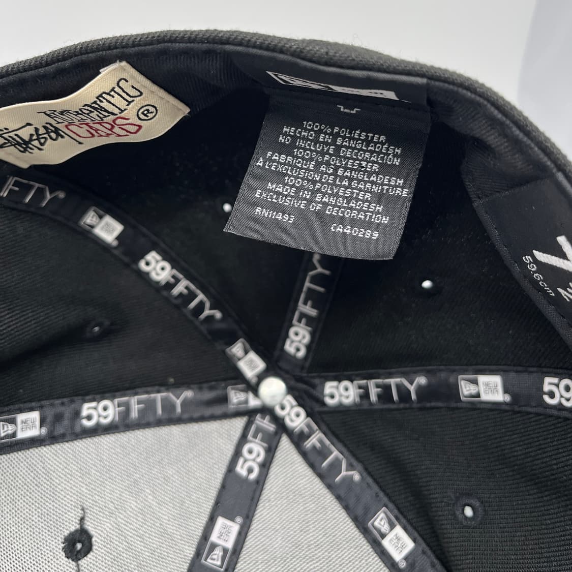 스투시 x 뉴에라 s로고 스냅백 블랙 7.5사이즈 상품이미지8