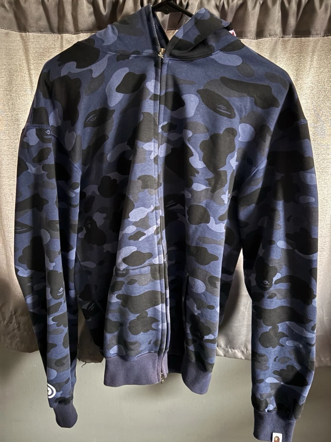 베이프 1st 카모 샤크 후드집업 블루 상품이미지1