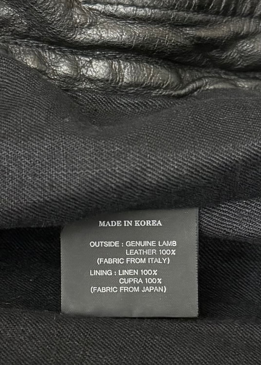 artisanal lamb leather jacket 상품이미지6