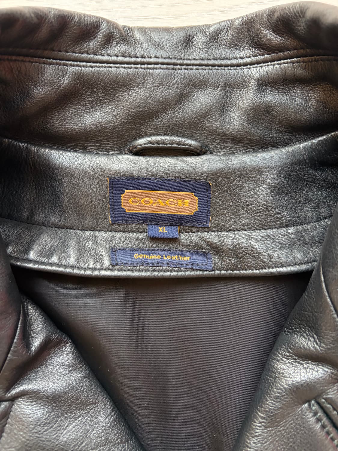 빈티지 코치 가죽코트 xl 상품이미지2