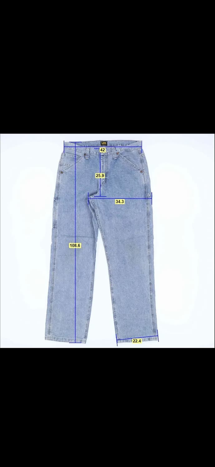 lee 연청 와이드 카펜터 데님팬츠 1203H2 상품이미지6
