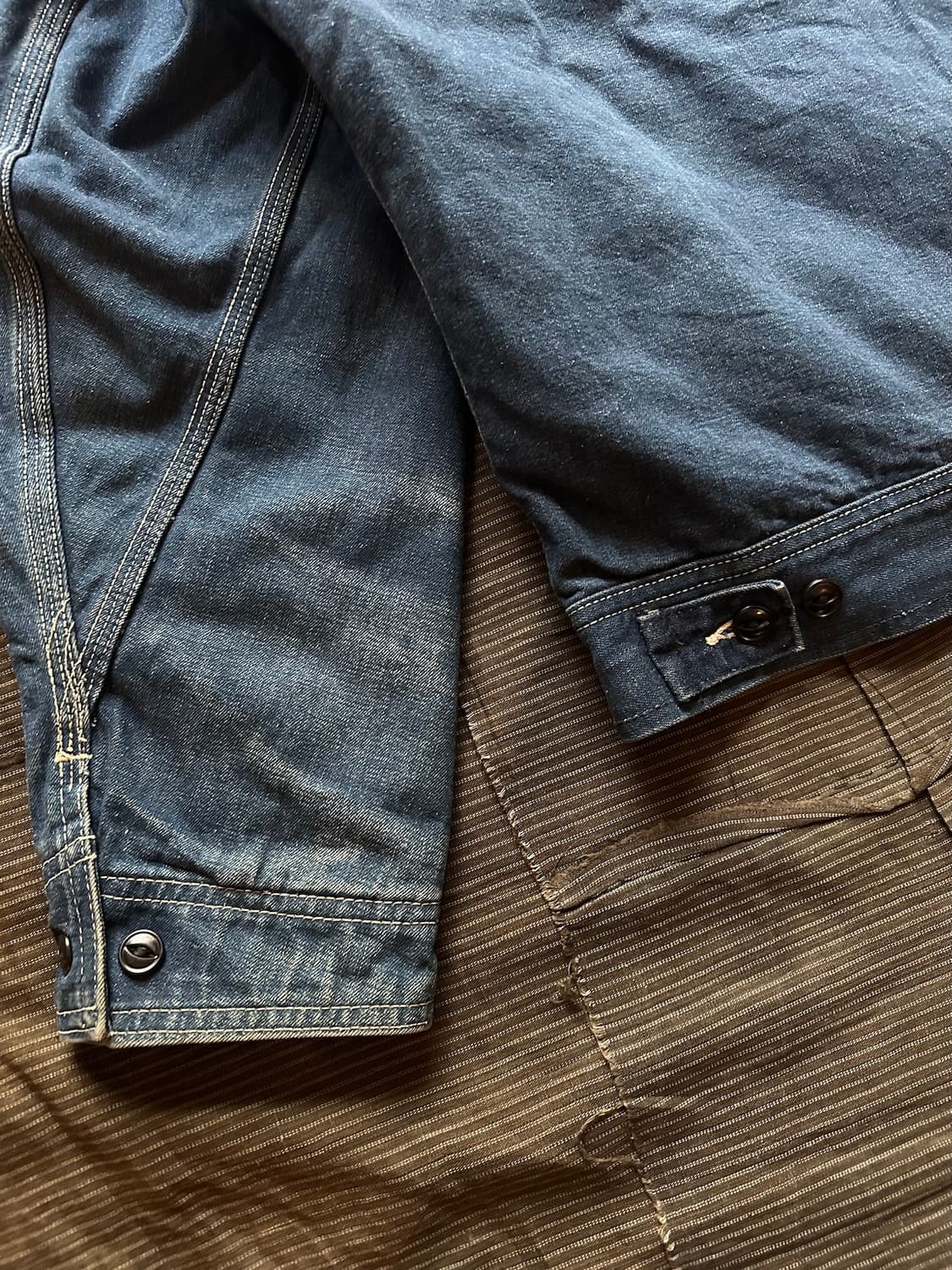 70s USA LEE 빈티지 리 191LB 데님 워크 자켓 rrl 상품이미지6