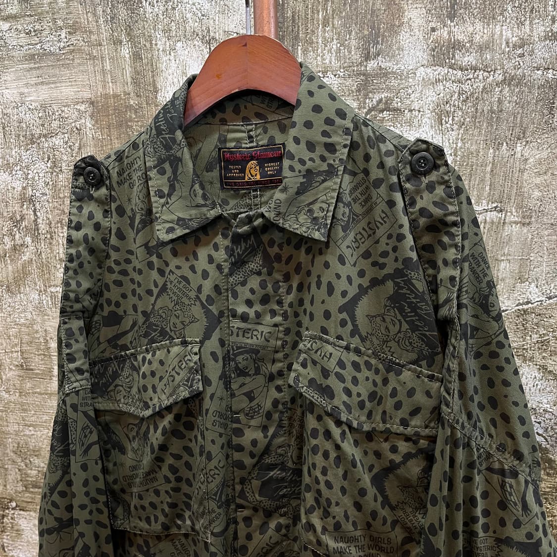 히스테릭 글래머 밀리터리 패턴 셔츠 상품이미지2