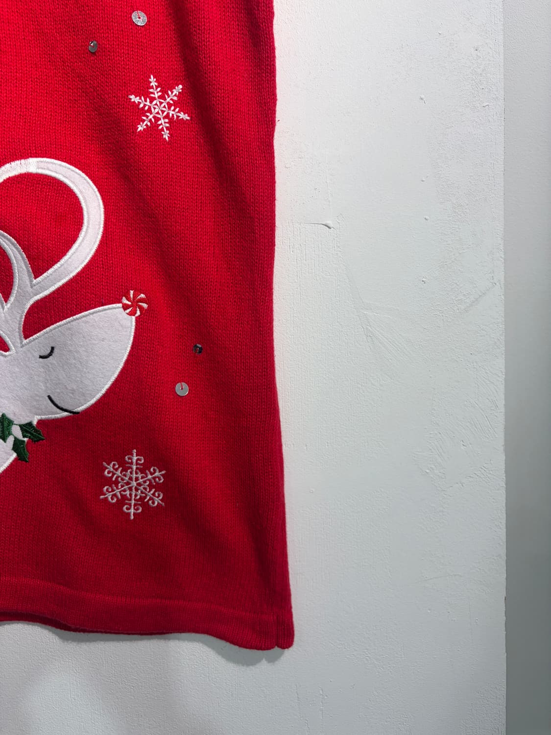 U.S.A. 크리스마스 라미&코튼 어글리니트 베스트 XL어글리스웨터 상품이미지5