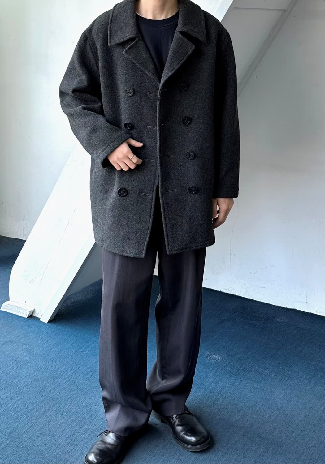 Mosser wool design pea coat 상품이미지7