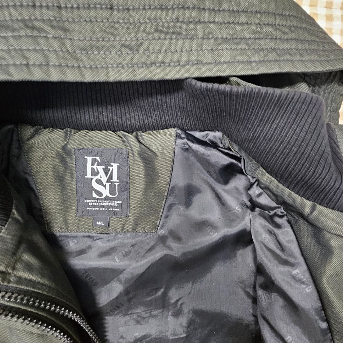 에비수 이중잠금 간절기 집업자켓 남자100 상품이미지8