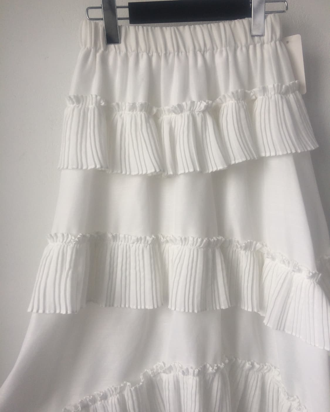 Pleats layer point long skirt 상품이미지3