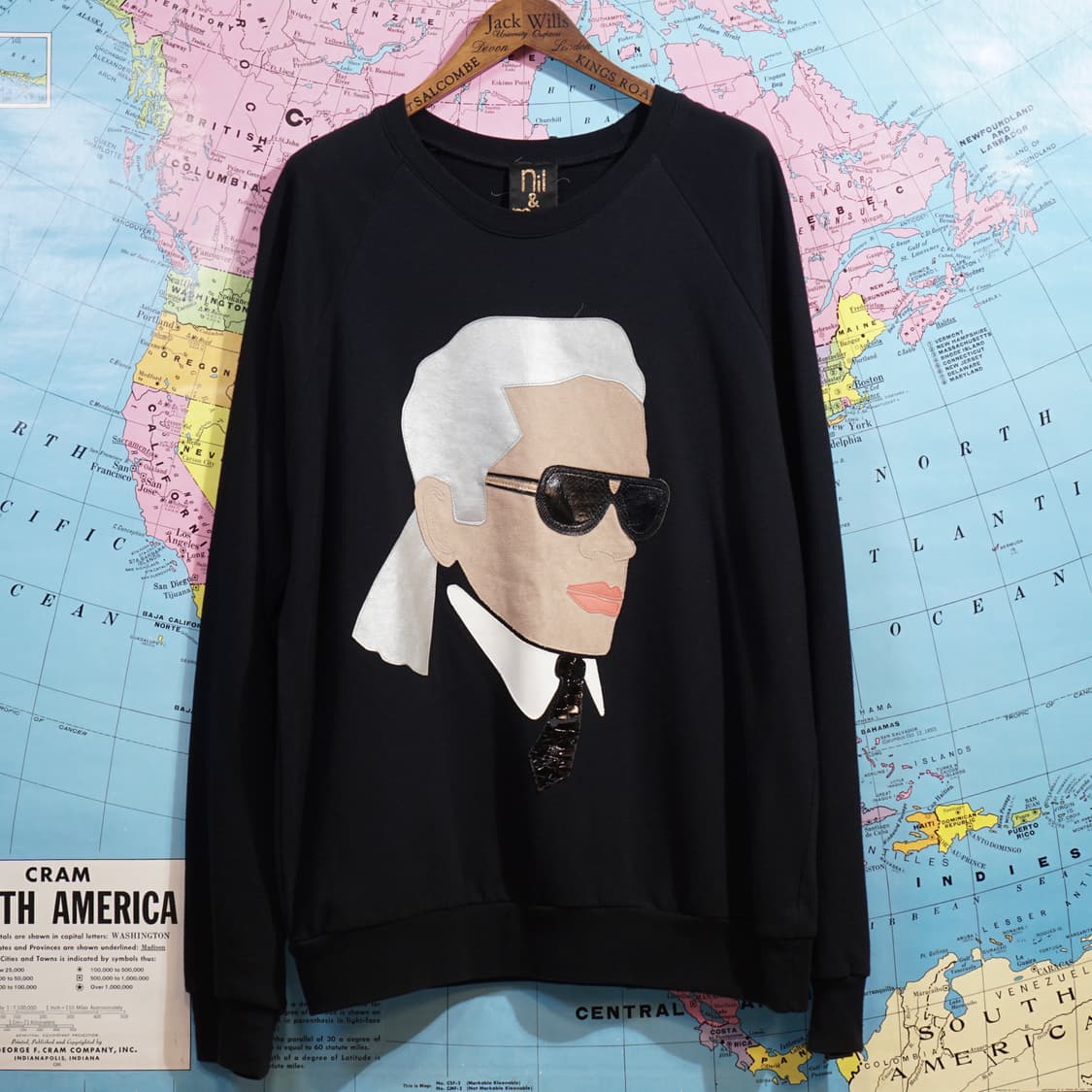 Nil&Mon 칼라거펠트 패치워크 스웻셔츠 상품이미지2