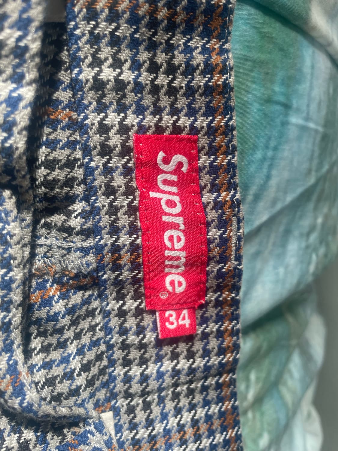 [34] 슈프림 워크팬츠 그레이 플레이드(ss18)  상품이미지2