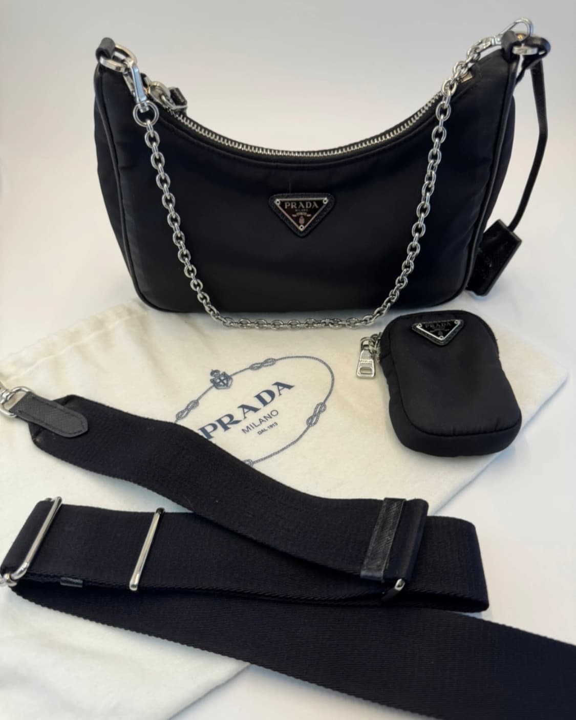 정품, 급처) 프라다 리에디션 2005 리나일론 호보백 상품이미지1