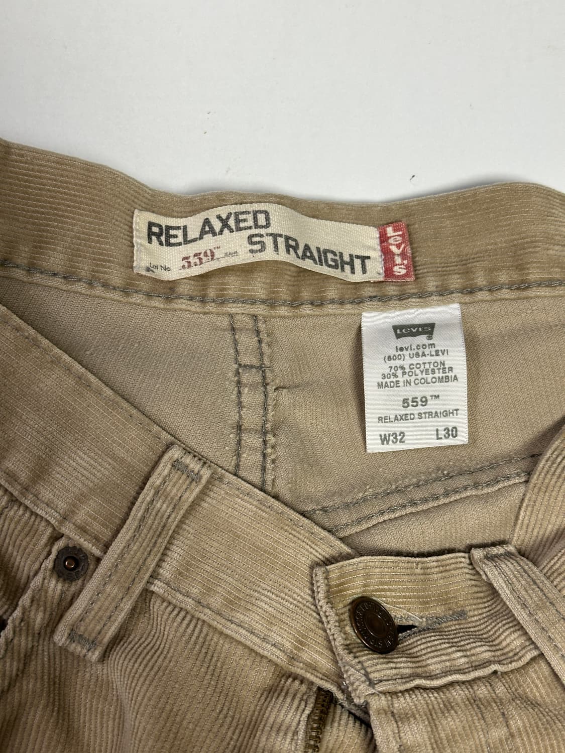 리바이스 빈티지 코듀로이 559 32/30 상품이미지3