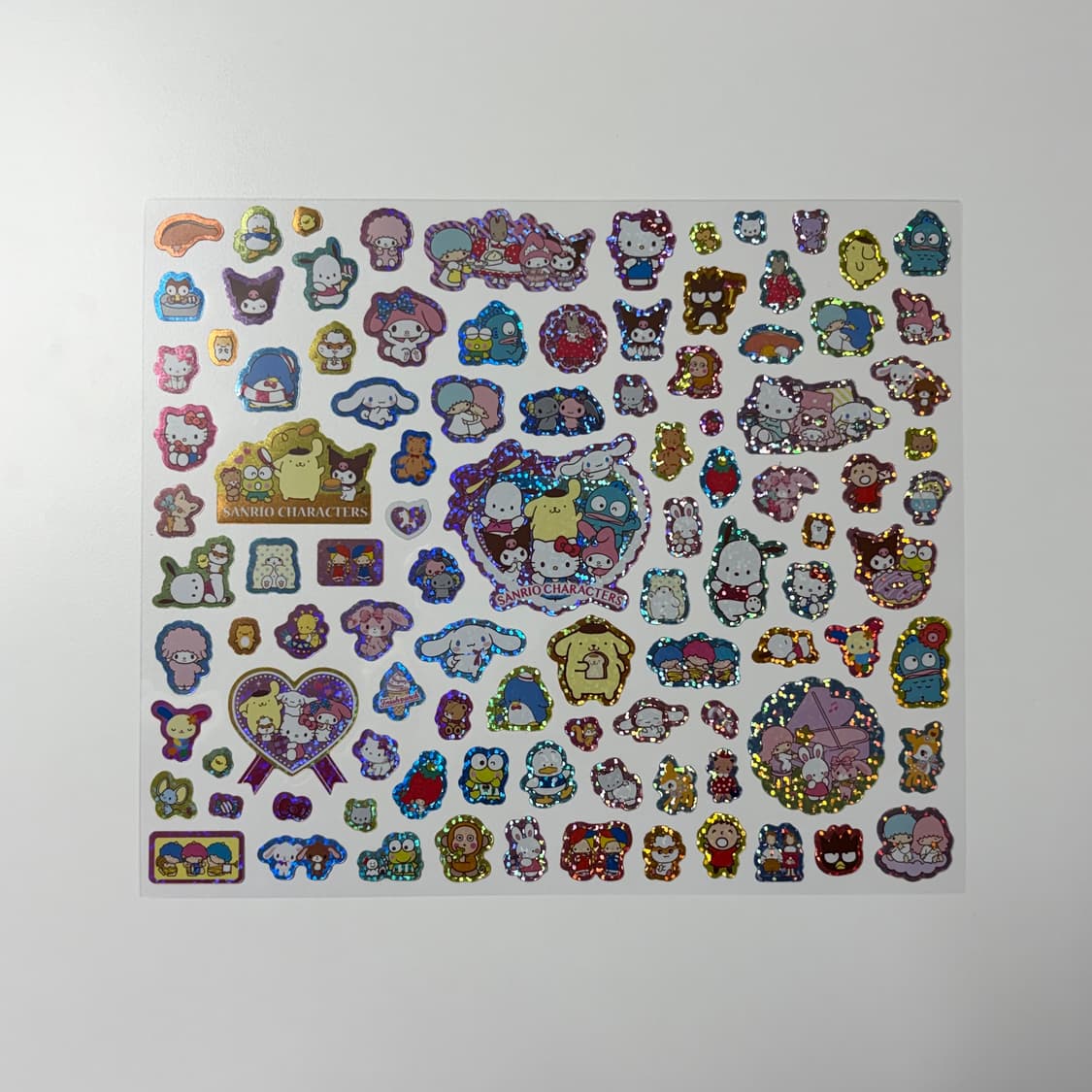 산리오 100개 스티커 2종/산리오 입체 스티커 3종/코기뮹 조각 스티커 상품이미지2