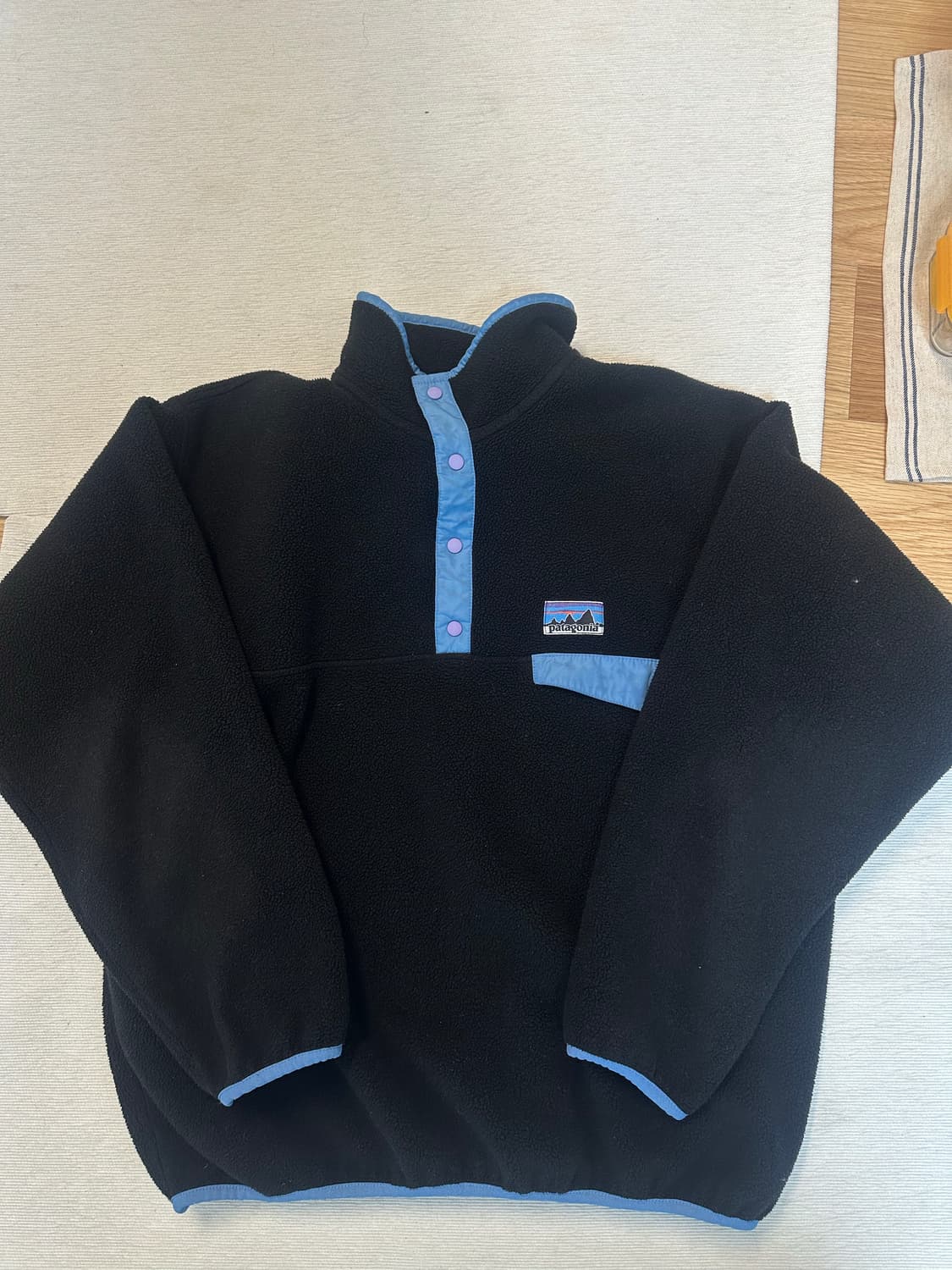 (L)파타고니아 빈티지 로고 신칠라 스카이 블랙 상품이미지1