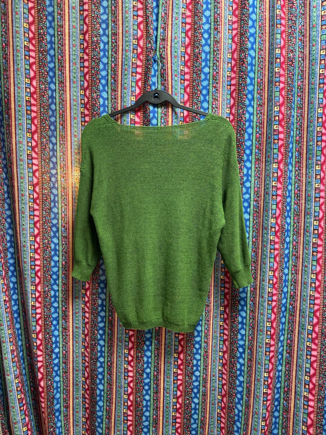 [빈티지]MANIASONIA 프린팅 니트 그린 상품이미지2