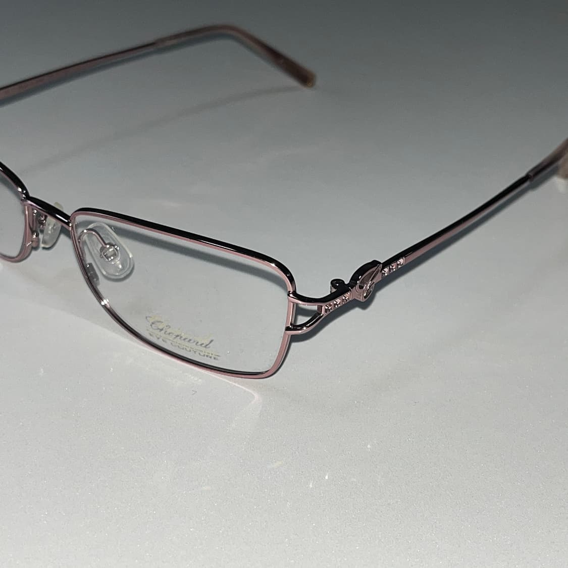 Chopard 핑크 큐빅 안경테 deadstock 상품이미지5