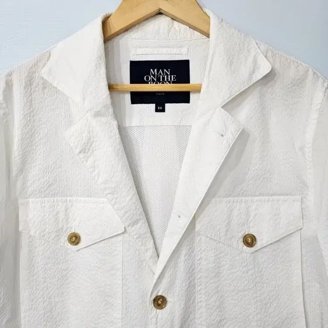 MAN ON THE BOON 맨온더분 린넨 셔츠자켓 50 상품이미지4