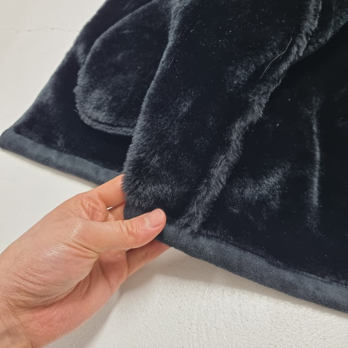 빈티지 스웨이드 더블코트 블랙 - L 상품이미지9