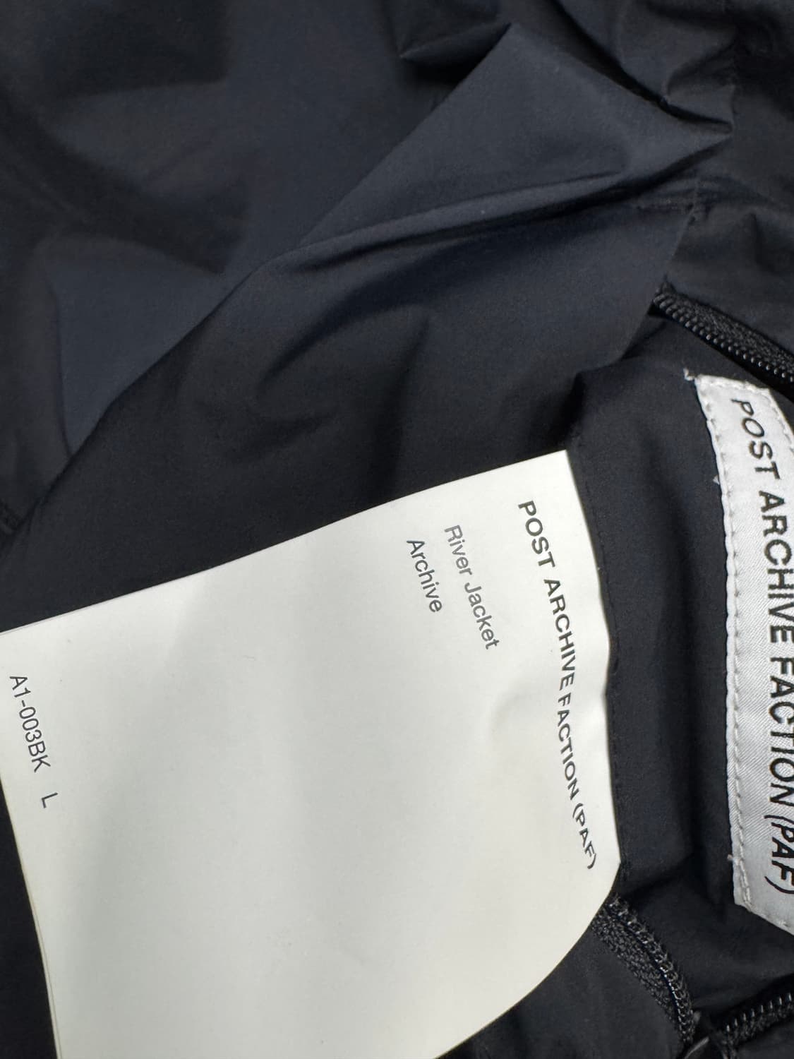 포스트아카이브 팩션 리버 자켓 블랙 상품이미지4