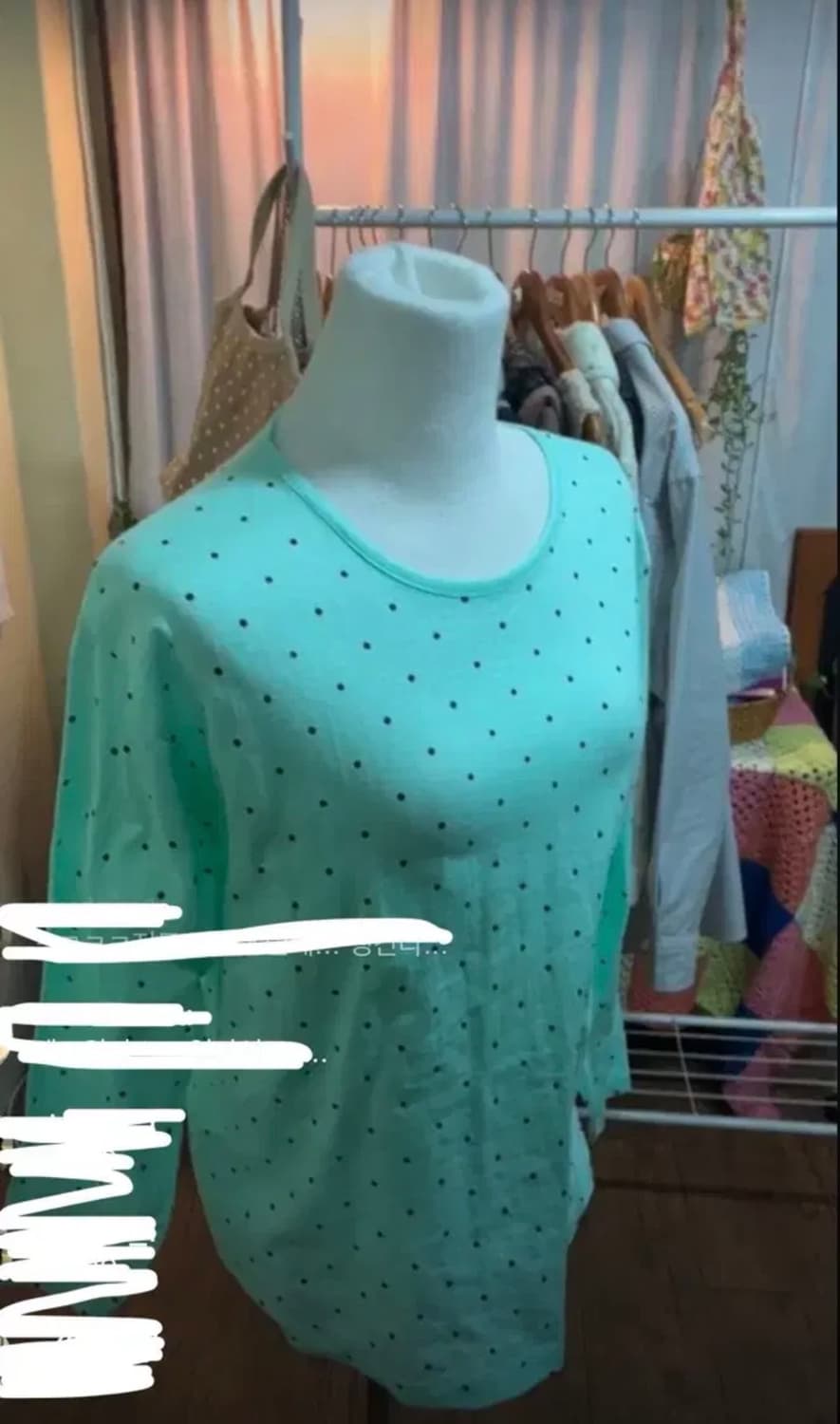 일본빈티지 모리걸 마루빈티지 민트초코이너티 판매합니다! 카메코이세이오 상품이미지1