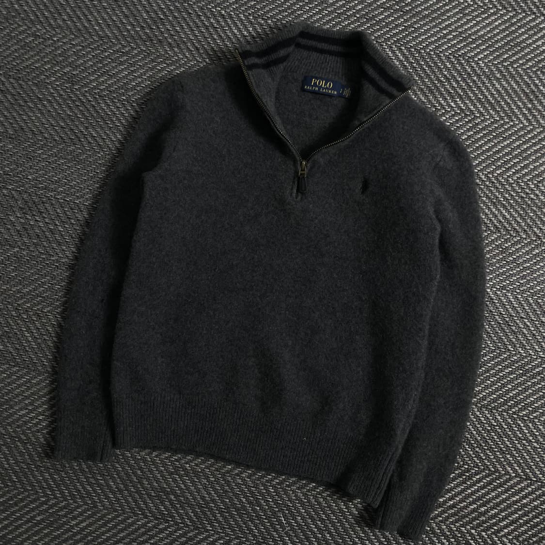 폴로 랄프로렌 우먼스 그레이 하프집업 니트 스웨터 y 3910 상품이미지1