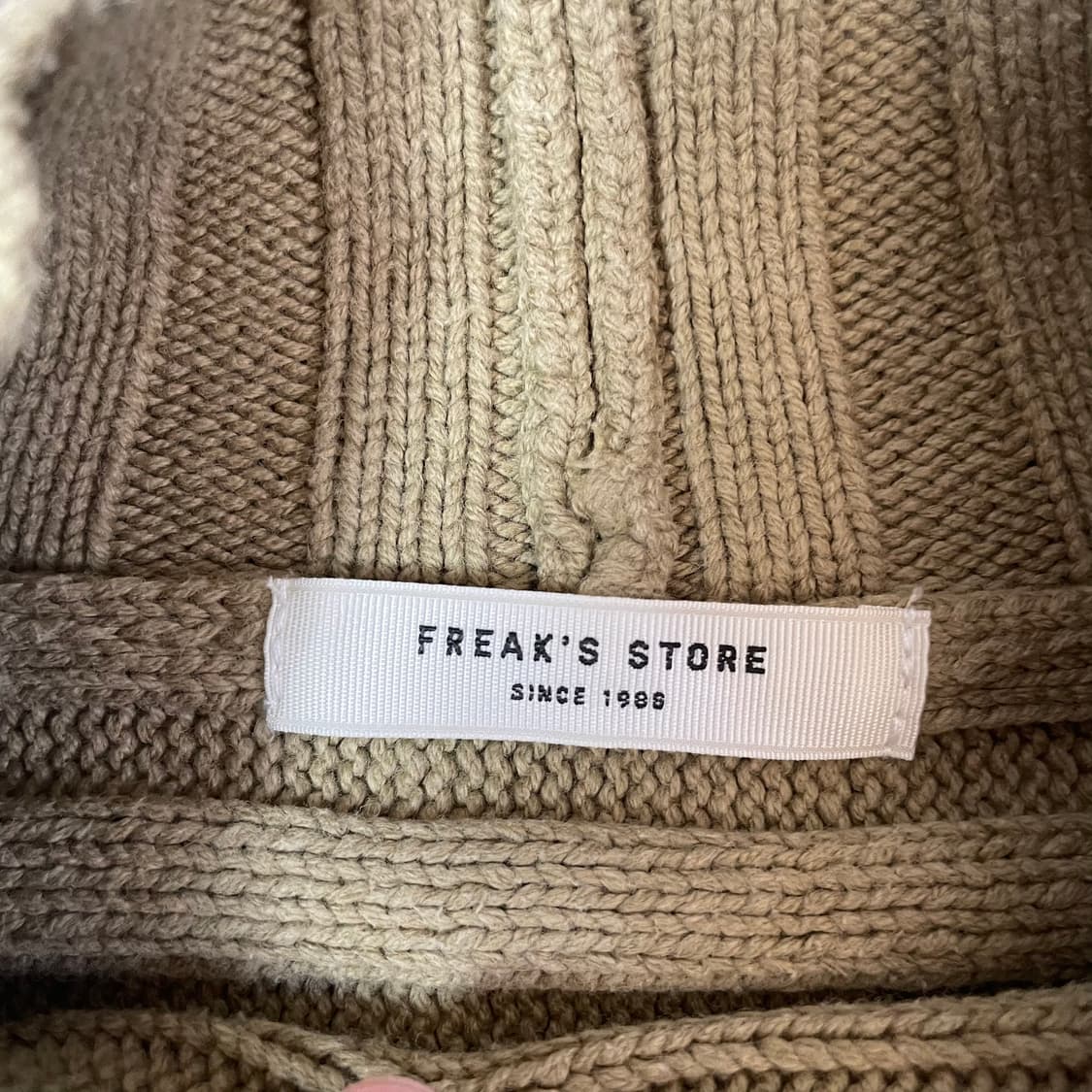 FREAK'S STORE 카키 모크넥 니트 스웨터 F 상품이미지4
