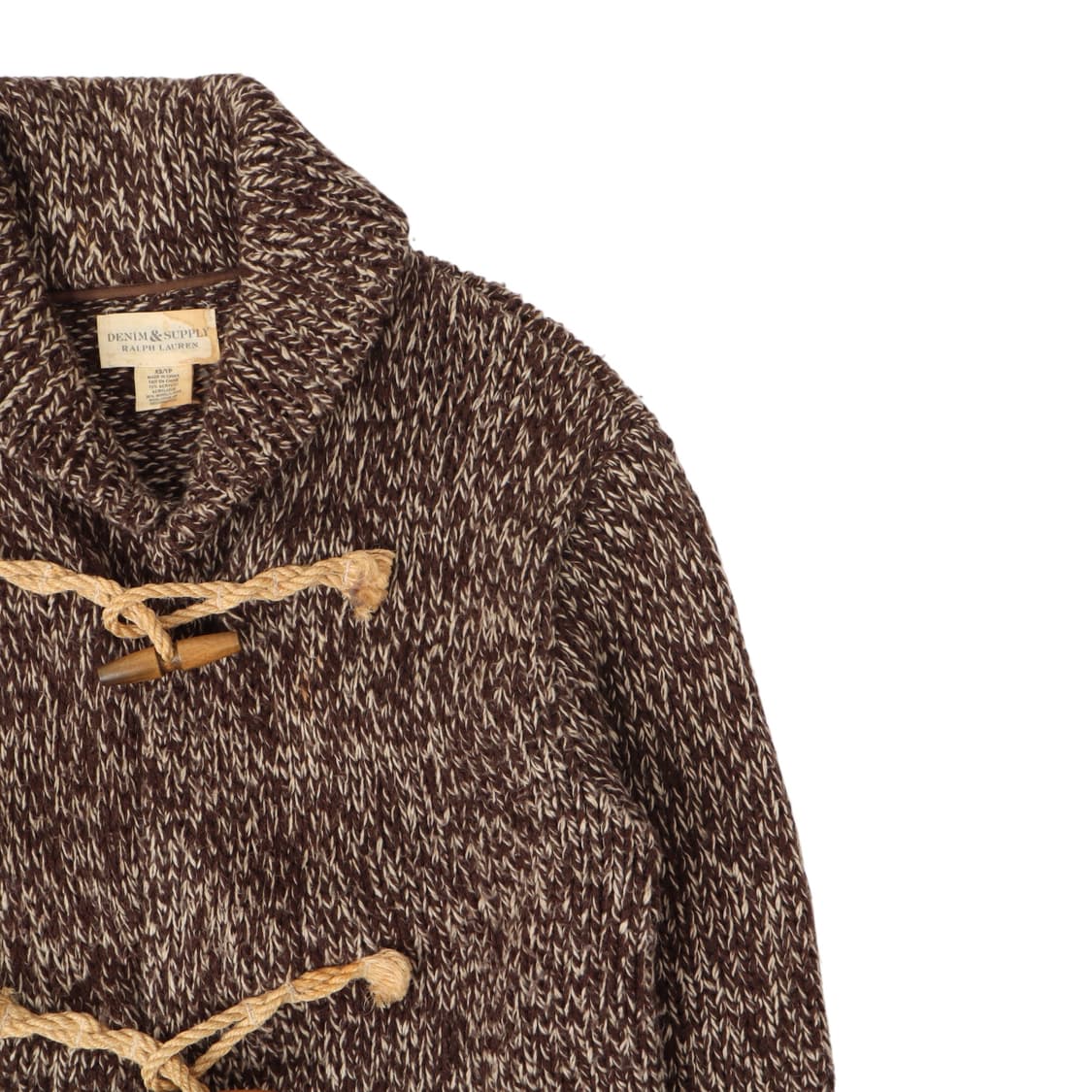 데님앤서플라이 브라운 울 더플 가디건 상품이미지3