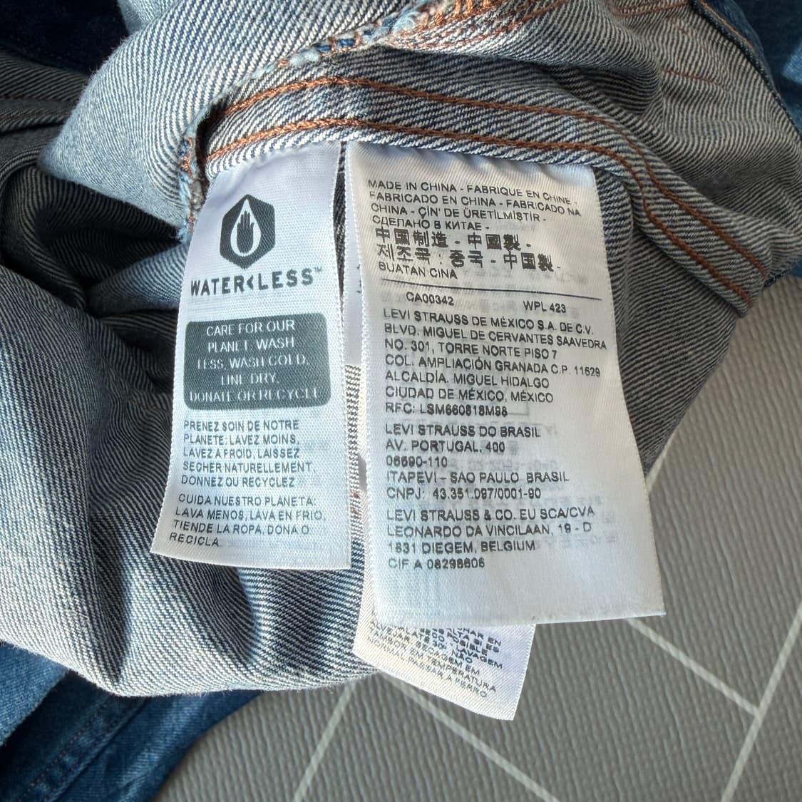 리바이스 레드 데님 자켓 청자켓 상품이미지4