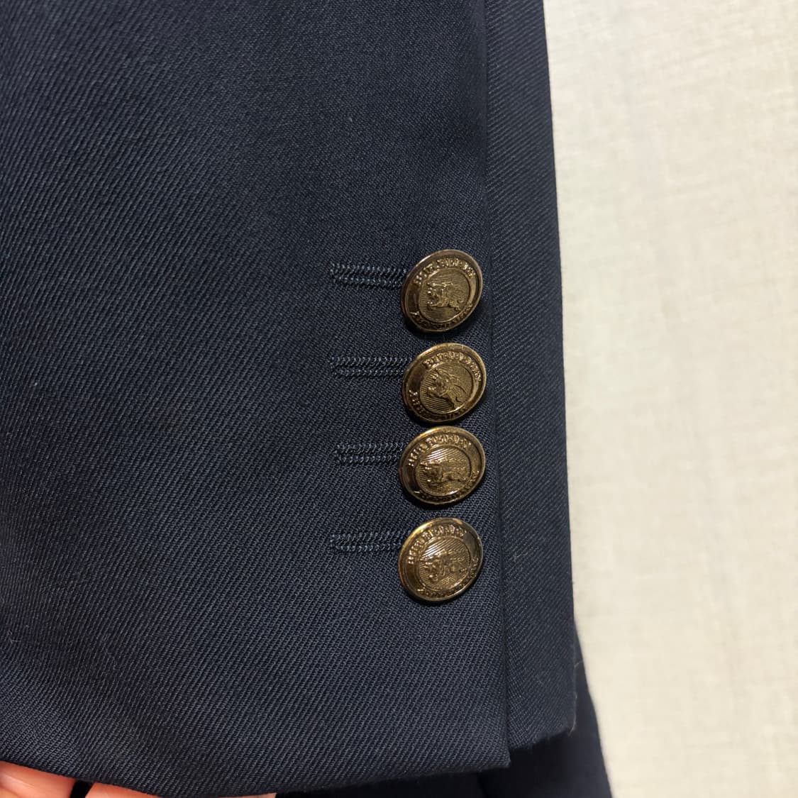 (민트급) 버버리 런던 엔틱골드 금장 블레이저 / 네이비, L 상품이미지5