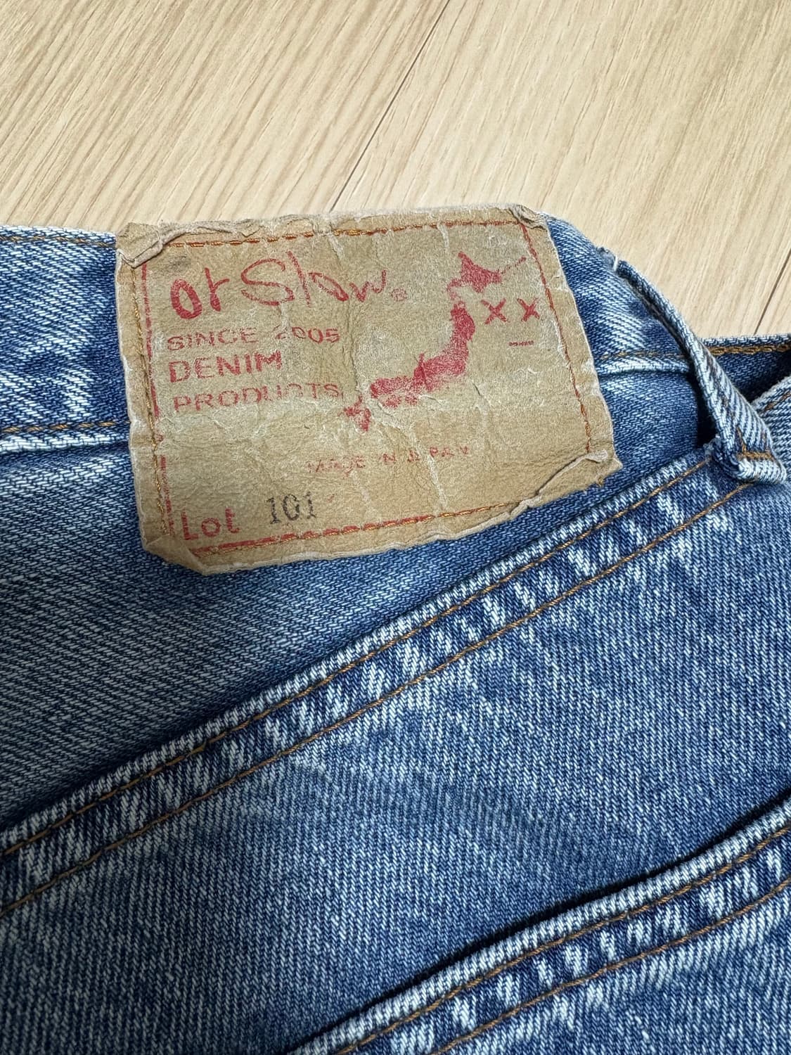 오어슬로우 101 리메이크 청바지 상품이미지4