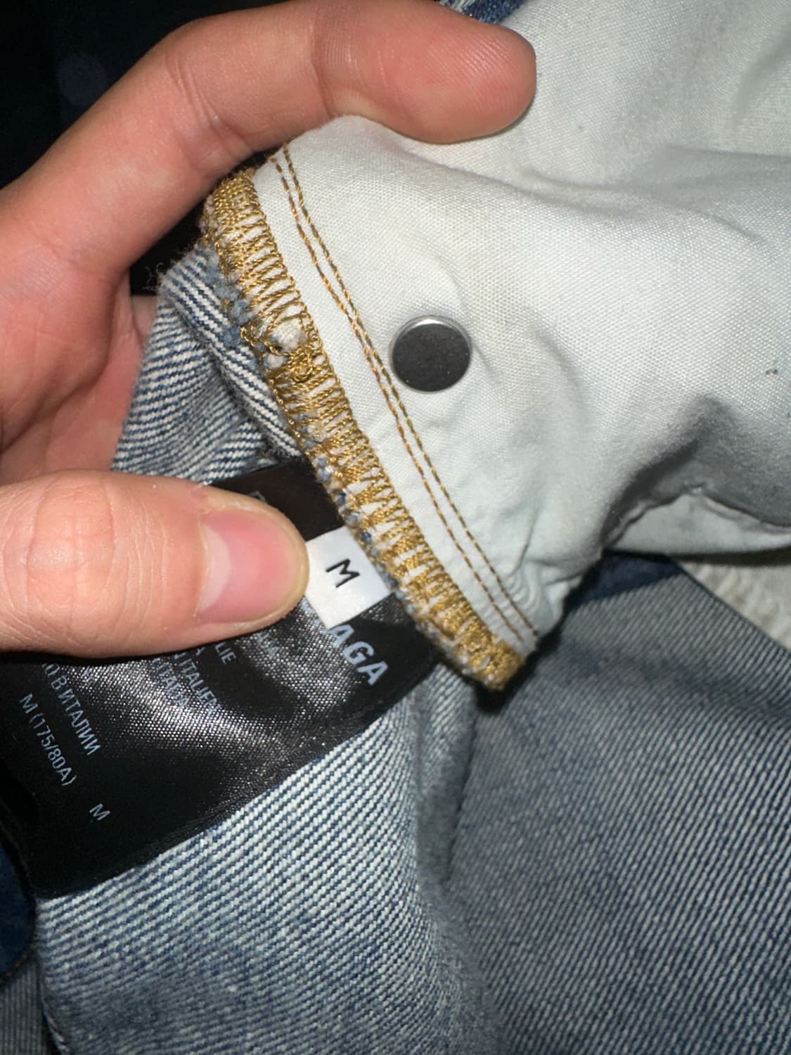 (유일매물 M) 발렌시아가 로우 크로치 데님 중청  상품이미지6