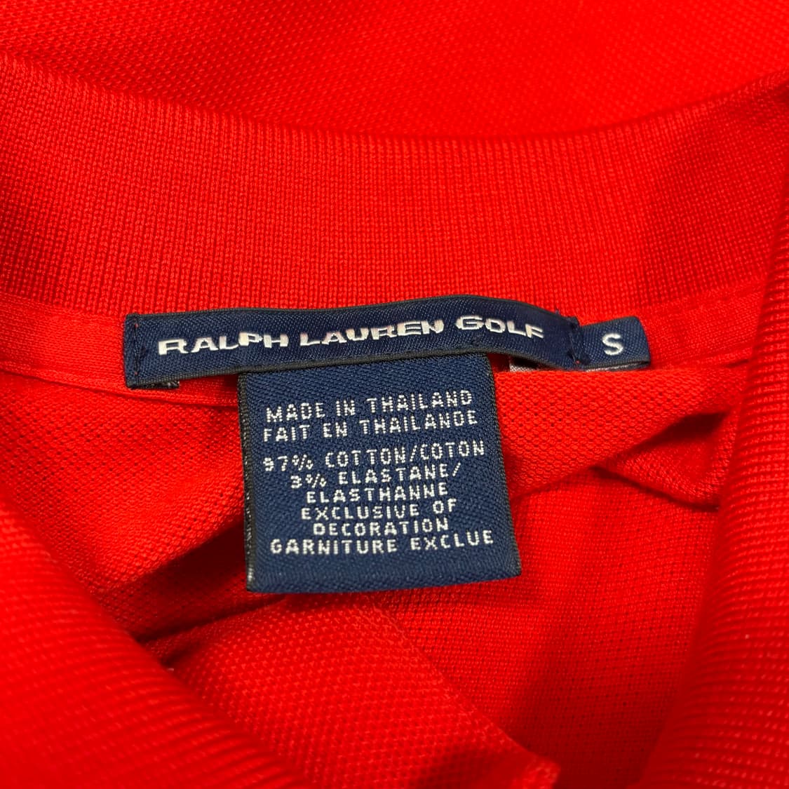 폴로 빅포니 치프키프 금장 자수 레드 딱붙 럭비티 롱슬리브 S 상품이미지8