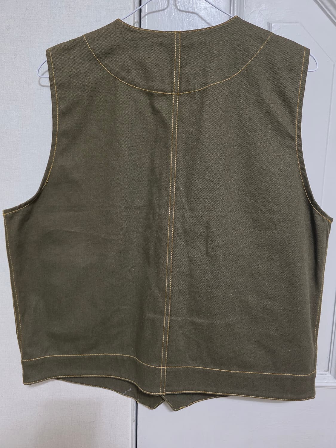 프리즘웍스 워크 베스트 카키 L 상품이미지5