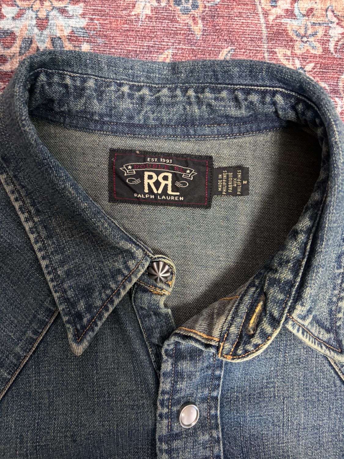 더블알엘 데님 웨스턴 셔츠 상품이미지2