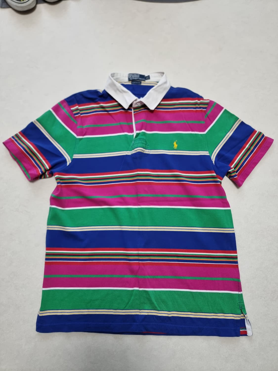 폴로 랄프로렌 스트라이프 럭비티셔츠 XL 상품이미지1
