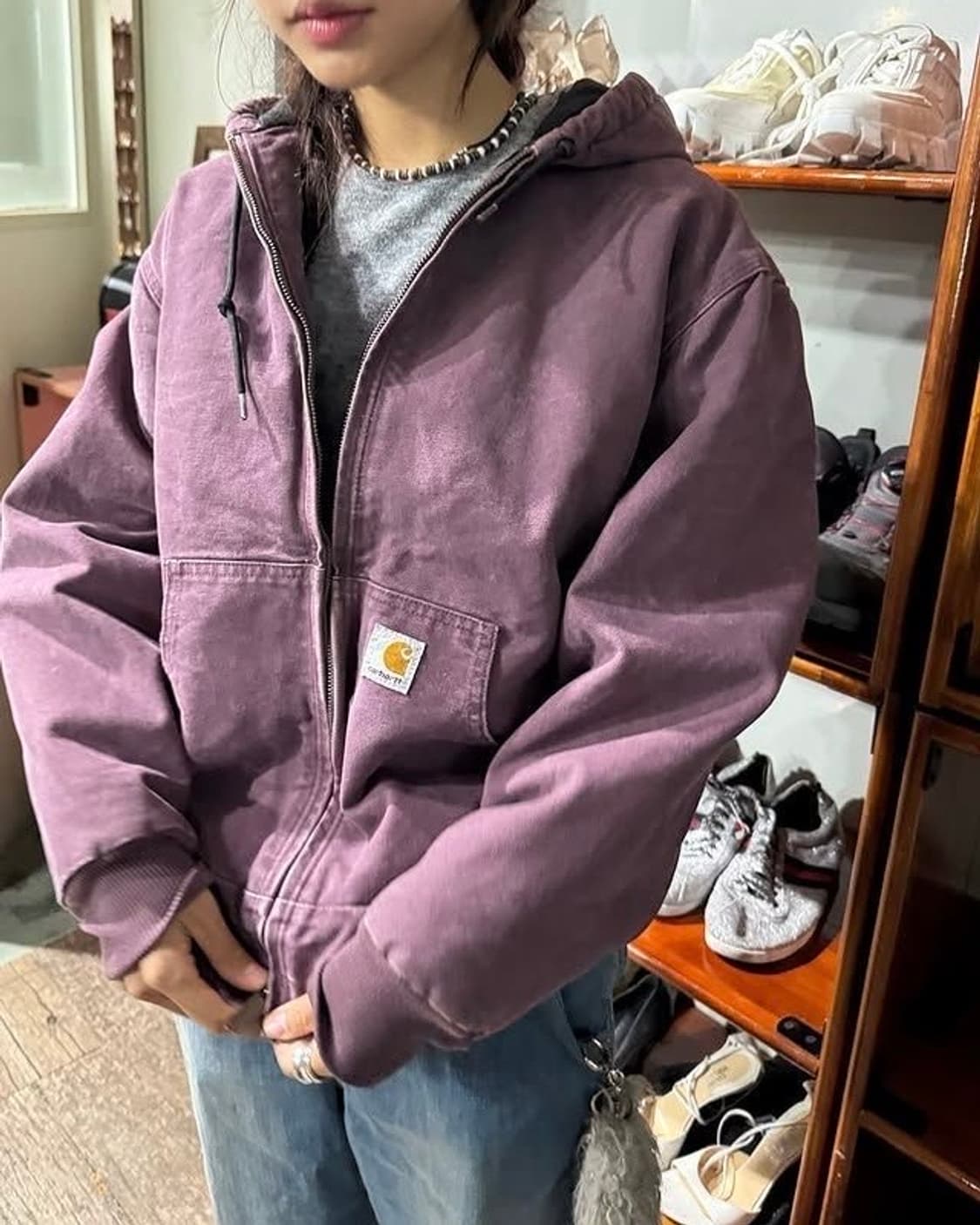 칼하트 액티브 j130 퍼플 상품이미지1