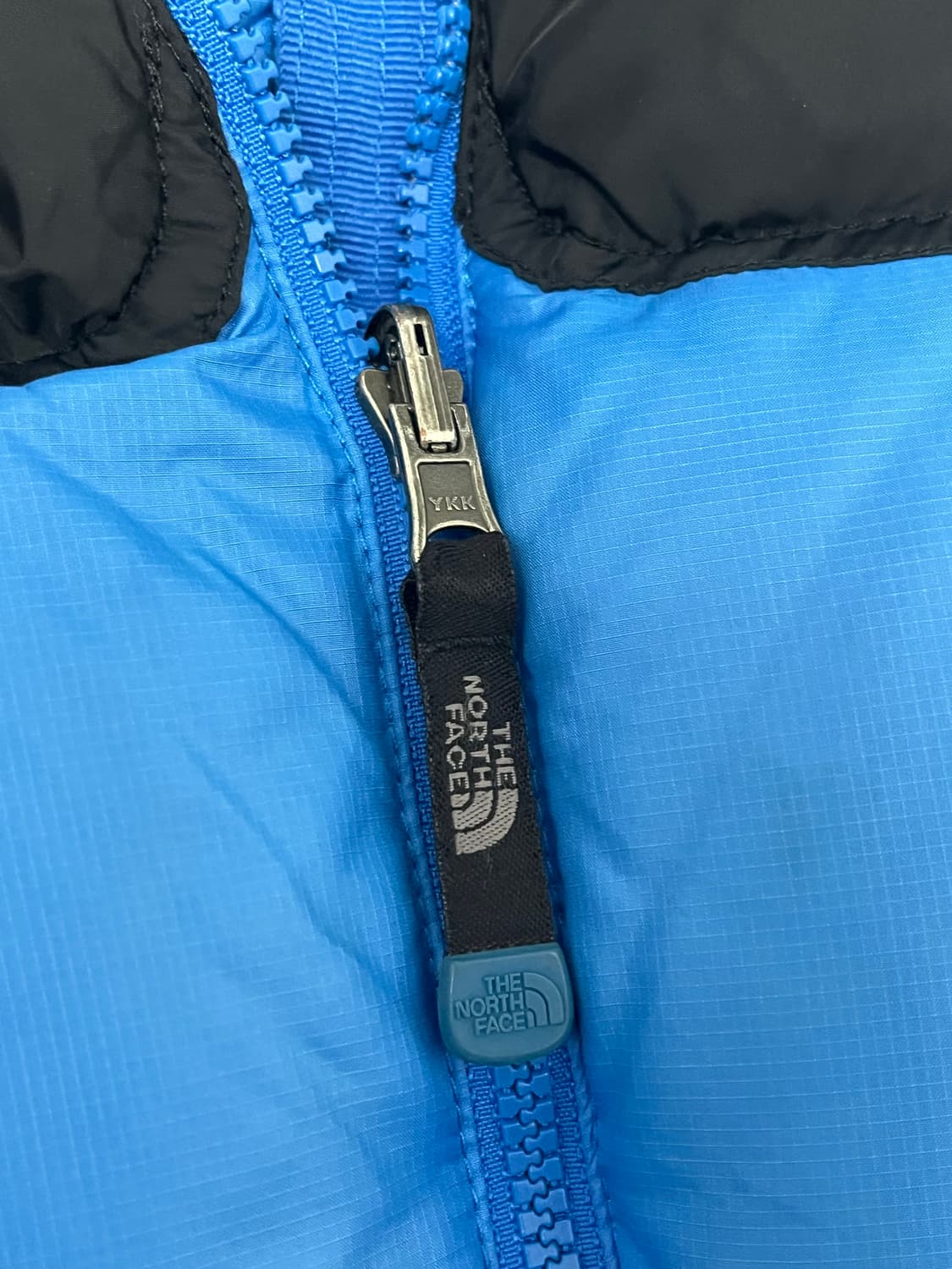 S / 90)노스페이스 700 패딩 조끼 눕시  구스다운 스카이블루 상품이미지4