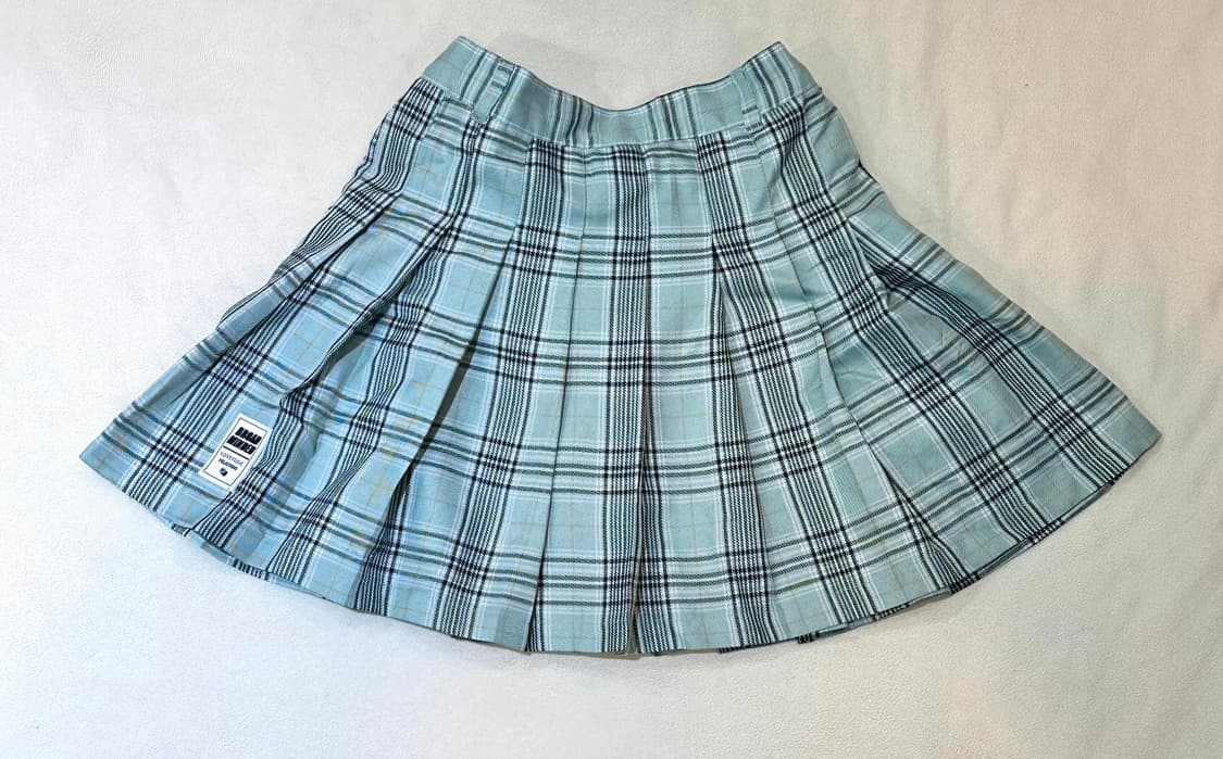 민트 체크 플리츠 스커트 상품이미지4