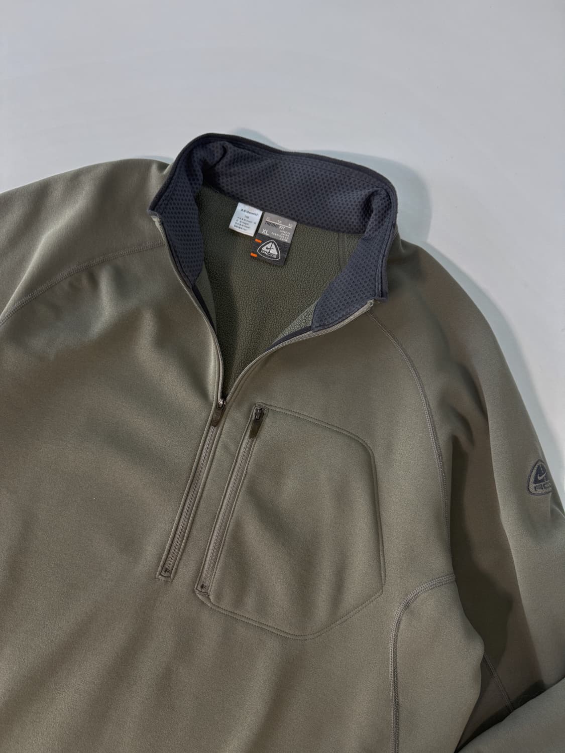 나이키 ACG 루즈핏 00‘s 카키 플리스 테크 하프집 자켓 상품이미지5